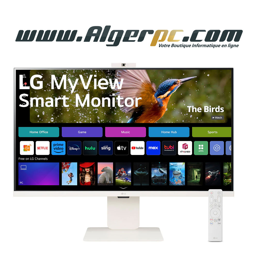 Ecran LG 32SR85UW 32 Pouces/4K/Dalle IPS/60Hz/5Ms/HDR10/Smart/WiFi/HDMI/USB
